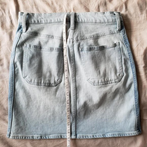 J. Crew Two-tone light wash denim jean skirt (Size 25) - Picture 8 of 8